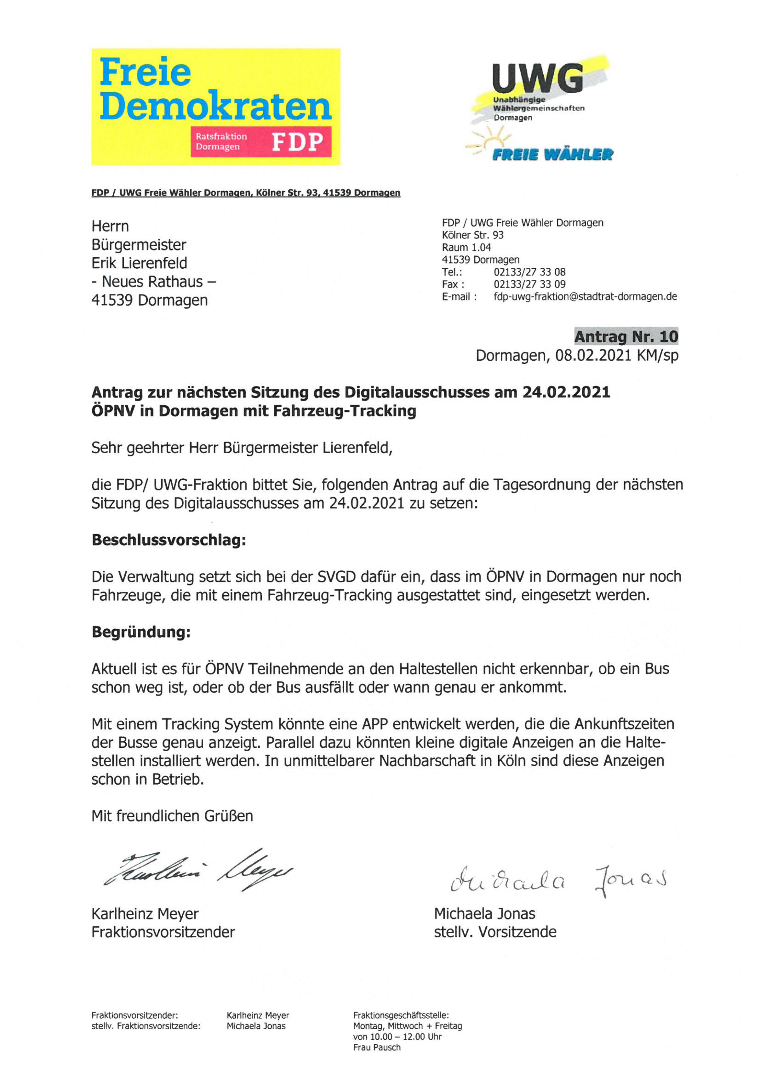 ÖPNV mit Fahrzeug-Tracking