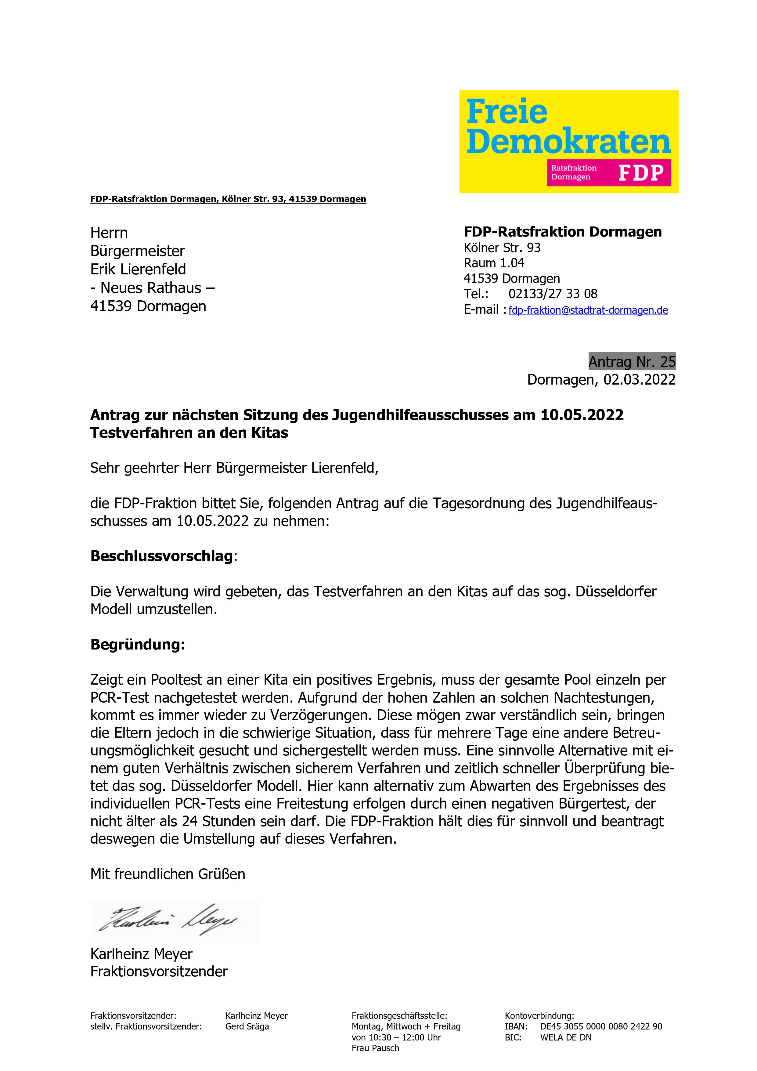 Testverfahren an den Kitas