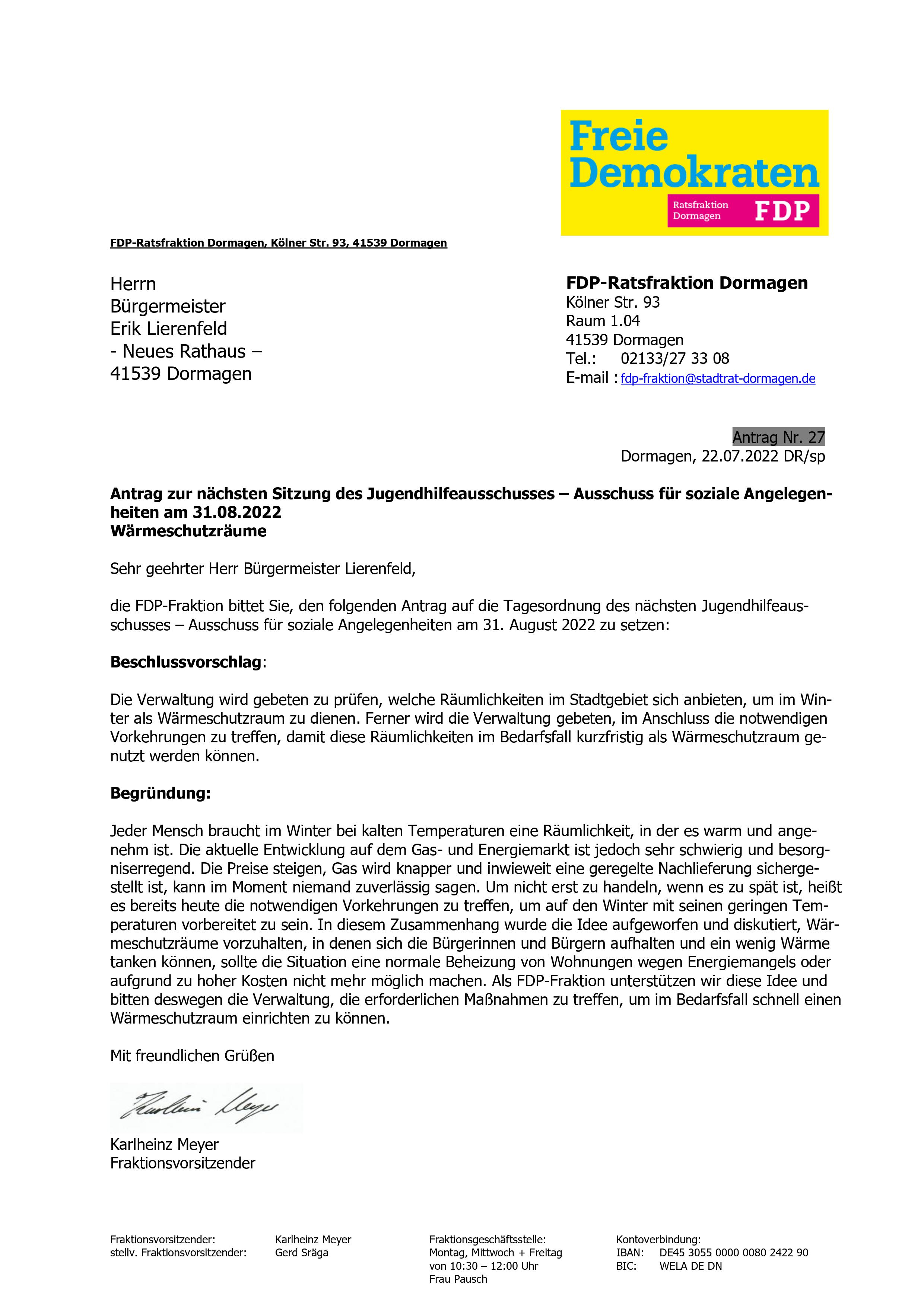 Wärmeschutzräume